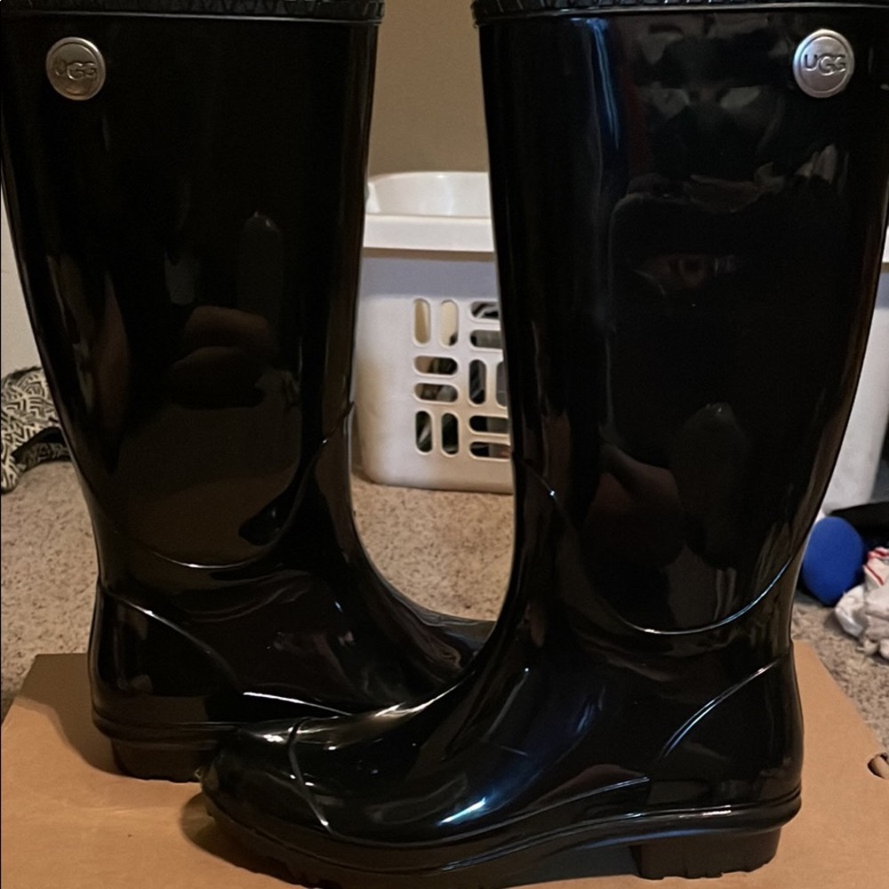 UGG rain boots and rain boot socks